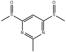 2-methyl-4,6-bismethylsulfinylpyrimidine Struktur