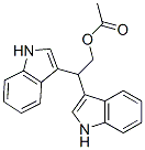 Acetic acid 2,2-bis(1H-indole-3-yl)ethyl ester,88321-08-8,结构式