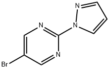 5-BROMO-2-PYRAZOL-1-YL-PYRIMIDINE Struktur