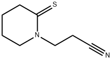 1-Piperidinepropanenitrile,  2-thioxo- Structure