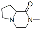 Pyrrolo[1,2-a]pyrazin-1(2H)-one, hexahydro-2-methyl- (9CI) 化学構造式