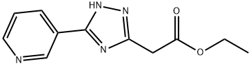 2-(3-(吡啶-3-基)-1H-1,2,4-三唑-5-基)乙酸乙酯,883290-90-2,结构式