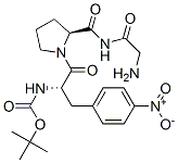 N-(tert-butoxycarbonyl)glycyl-4-nitro-3-phenyl-L-alanyl-L-prolinamide 结构式