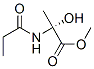 Alanine,  2-hydroxy-N-(1-oxopropyl)-,  methyl  ester Struktur
