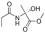 Alanine,  2-hydroxy-N-(1-oxopropyl)-,  methyl  ester Structure