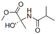Alanine,  2-hydroxy-N-(2-methyl-1-oxopropyl)-,  methyl  ester Struktur