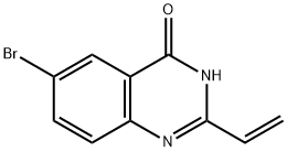 6-溴-2-乙烯基喹唑啉-4(3H)-酮 结构式