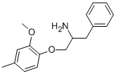 1-BENZYL-2-(2-METHOXY-4-METHYLPHENOXY)-ETHYLAMINE Struktur