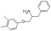 1-(3,4-DIMETHYLPHENOXY)-3-PHENYL-2-PROPANAMINE,883531-33-7,结构式
