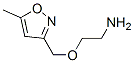 Ethanamine,  2-[(5-methyl-3-isoxazolyl)methoxy]-,883536-56-9,结构式