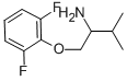 1-(2,6-DIFLUOROPHENOXY)-3-METHYL-2-BUTANAMINE 化学構造式