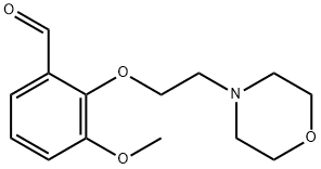 3-METHOXY-2-(2-MORPHOLIN-4-YL-ETHOXY)-BENZALDEHYDE Structure