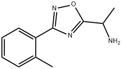 1-[3-(2-甲基苯)-1,2,4-氧杂二唑-5-基]乙胺 1HCL, 883547-38-4, 结构式