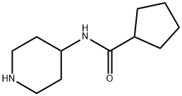 CYCLOPENTANECARBOXYLIC ACID PIPERIDIN-4-YLAMIDE Struktur