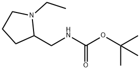 TERT-BUTYL (1-ETHYLPYRROLIDIN-2-YL)METHYLCARBAMATE,883555-07-5,结构式