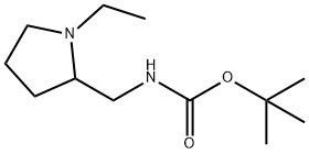 TERT-BUTYL (1-ETHYLPYRROLIDIN-2-YL)METHYLCARBAMATE, 883555-07-5, 结构式