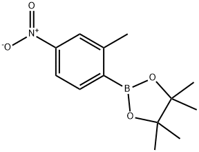 2-甲基-4-硝基苯硼酸频哪醇酯,883715-40-0,结构式