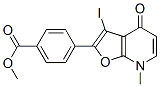 Benzoic  acid,  4-(4,7-dihydro-3-iodo-7-methyl-4-oxofuro[2,3-b]pyridin-2-yl)-,  methyl  ester,883723-81-7,结构式