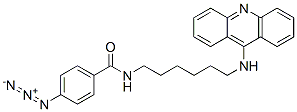 9-(6-(4-azidobenzamido)hexylamino)acridine,88373-10-8,结构式
