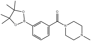 3-(4-METHYLPIPERAZINE-1-CARBONYL)PHENYLBORONIC ACID, PINACOL ESTER|3-(4-甲基哌嗪-1-碳酰基)苯硼酸频哪酯
