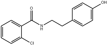 Benzamide, 2-chloro-N-[2-(4-hydroxyphenyl)ethyl]-, 883800-52-0, 结构式