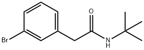 2-(3-溴苯基)-N-叔丁基乙酰氨, 883801-90-9, 结构式