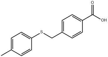 4-{[(4-methylphenyl)sulfanyl]methyl}benzoic acid,88382-50-7,结构式