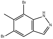 1H-Indazole,5,7-dibroMo-6-Methyl- Structure