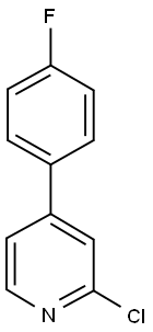 2-CHLORO-4-(4'-FLUOROPHENYL)PYRIDINE Structure