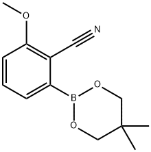 2-CYANO-3-METHOXYPHENYLBORONIC ACID NEOPENTYL GLYCOL ESTER Structure