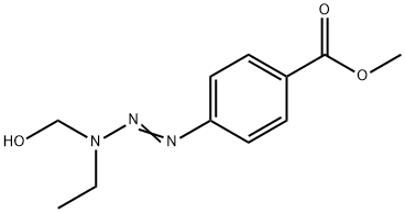 methyl 4-(3-ethyl-3-hydroxymethyltriazen-1-yl)benzoate 结构式