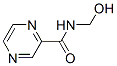 Pyrazinecarboxamide, N-(hydroxymethyl)- (7CI,9CI) 结构式