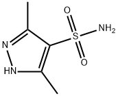 3,5-二甲基-1H-吡唑-4-磺酰胺 结构式
