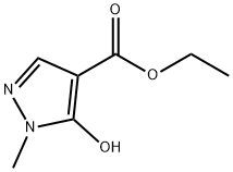 1-甲基-5-羟基吡唑-4-羧酸乙酯,88398-78-1,结构式