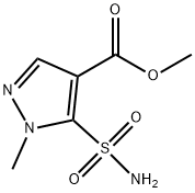 1-甲基-4-甲氧羰基吡唑-5-磺酰胺,88398-83-8,结构式