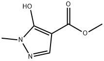 1-甲基-5-羟基吡唑-4-羧酸甲酯,88398-84-9,结构式