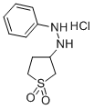 1-Phenyl-2-(tetrahydrothien-3-yl)hydrazine dioxide hydrochloride Structure
