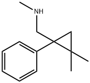 1-(2,2-ジメチル-1-フェニルシクロプロピル)-N-メチルメタンアミン 化学構造式
