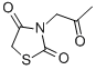 3-(2-OXOPROPYL)THIAZOLIDINE-2,4-DIONE 化学構造式