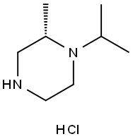 1-异丙基-(S)-2-甲基哌嗪双盐酸盐,884199-34-2,结构式