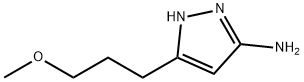 1H-Pyrazol-3-amine,  5-(3-methoxypropyl)- 结构式
