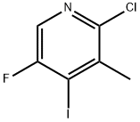 2-CHLORO-5-FLUORO-4-IODO-3-PICOLINE Struktur