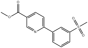 6-(4-Methanesulfonylphenyl)-nicotinic acid Structure