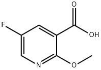5-氟-2-甲氧基烟酸, 884494-82-0, 结构式