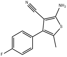 2-AMINO-4-(4-FLUOROPHENYL)-5-METHYLTHIOPHENE-3-CARBONITRILE Structure