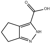 2,4,5,6-Tetrahydrocyclopenta[c]pyrazole-3-carboxylic acid, 884497-47-6, 结构式