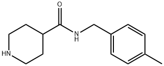 N-[(4-甲基苯基)甲基]哌啶-4-甲酰胺, 884497-60-3, 结构式