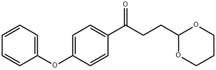 3-(1,3-ジオキサン-2-イル)-4'-フェノキシプロピオフェノン 化学構造式