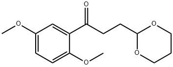 2',5'-DIMETHOXY-3-(1,3-DIOXAN-2-YL)PROPIOPHENONE Struktur