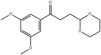 3',5'-DIMETHOXY-3-(1,3-DIOXAN-2-YL)-PROPIOPHENONE Structure